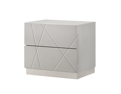 Norman Dresser in Grey High Gloss