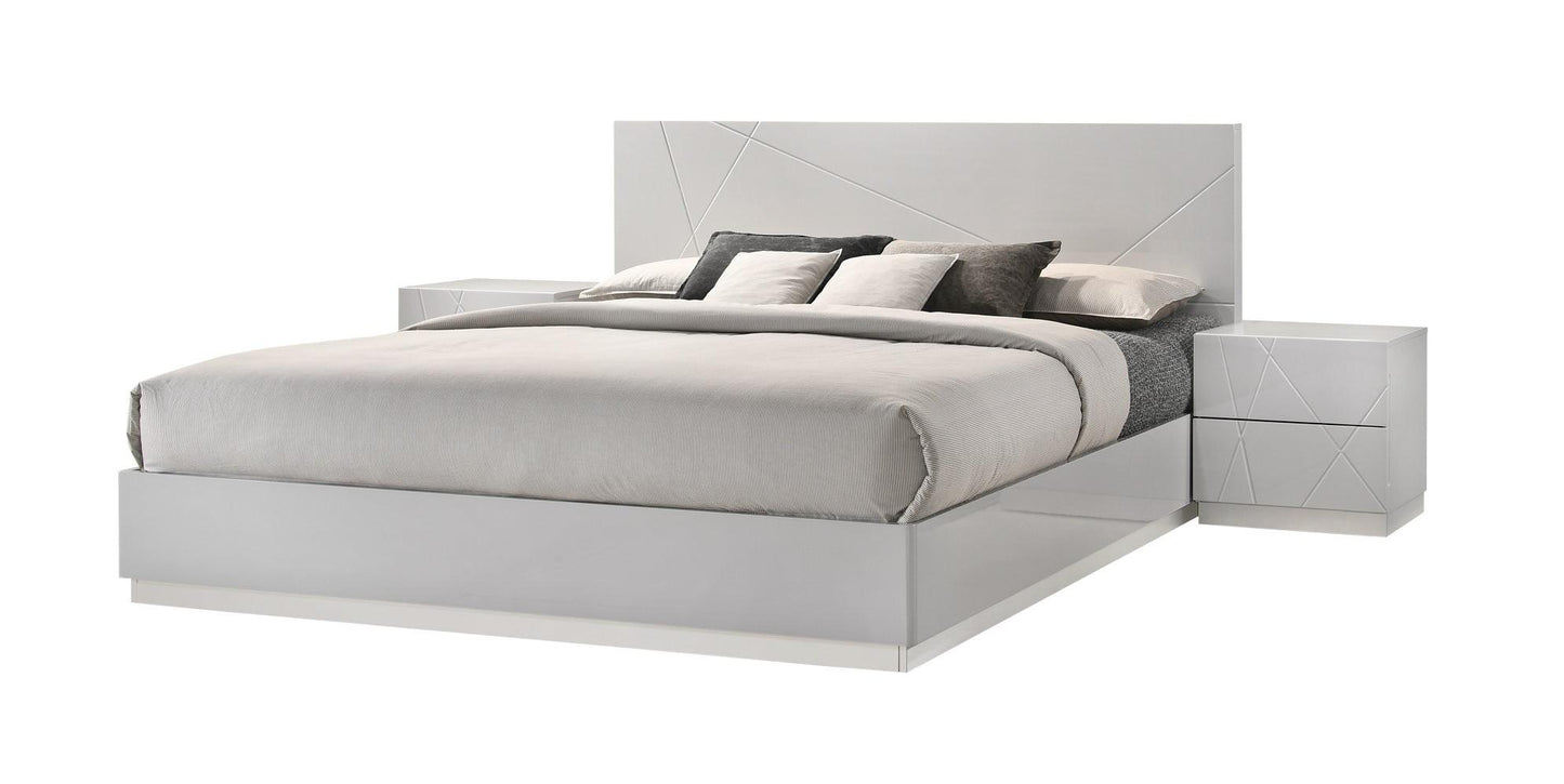 Norman Dresser in Grey High Gloss