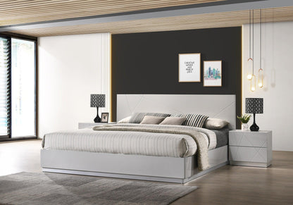 Norman Dresser in Grey High Gloss
