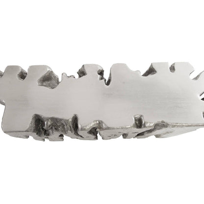 Table console Freeform en feuille d'argent