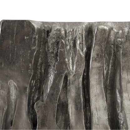 Table console Freeform en feuille d'argent