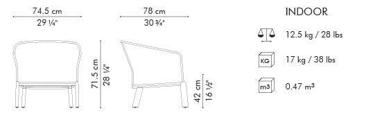 PARCHMENT EASY ARMCHAIR