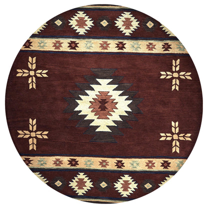 Tapis en laine touffeté à la main Alora Decor Ryder Southwestern