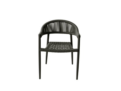 Fauteuil de salle à manger d'extérieur Adamina : lot de 4