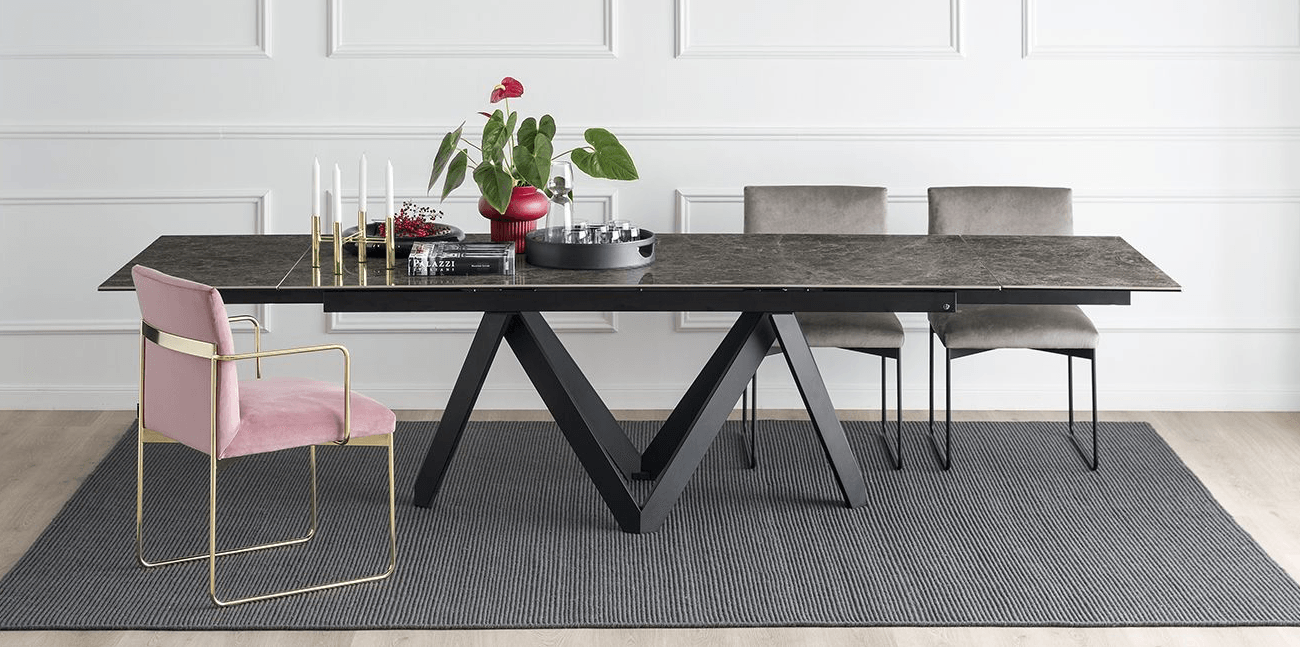 Chaise de salle à manger en tissu Gala