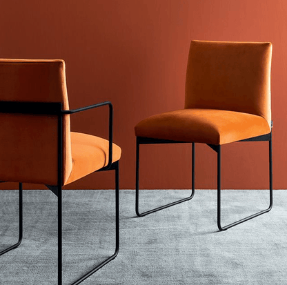 Chaise de salle à manger en tissu Gala