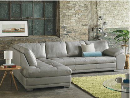 Miami Sectional Leather LHF Sofa + RHF Lovesesat