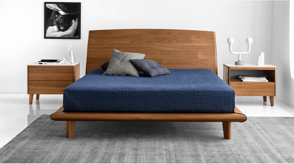 Commode Boston en marbre de Calligaris en finition noyer
