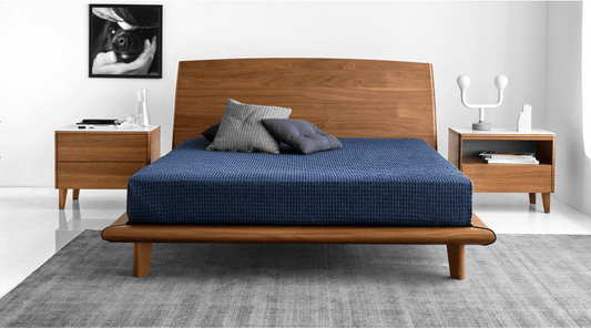 Lit Dixie de Calligaris en noyer (Queen)
