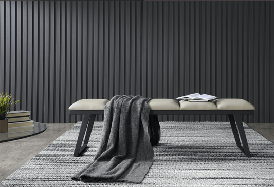 Banc Nathan en gris foncé