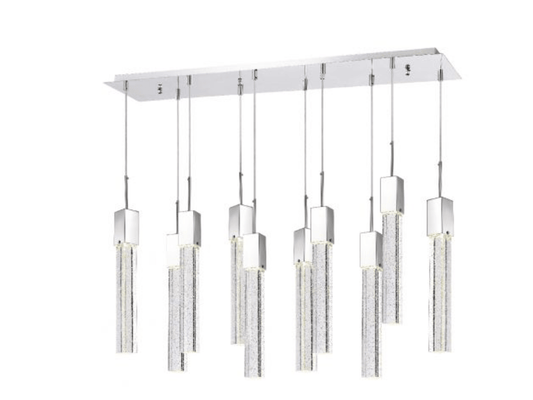 Kay Rectangle Crystal Chandelier -XL 15 Pendant Light