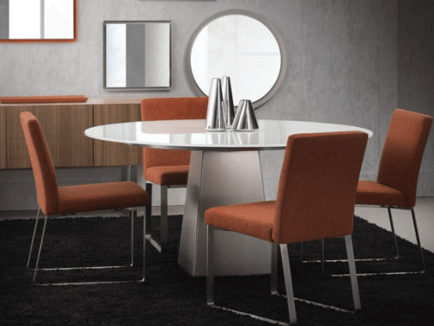 Table ronde écarlate 60 po