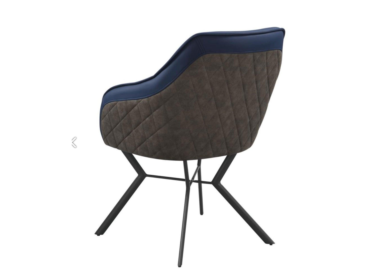 Chaise de salle à manger Ameri (ensemble de 2) Bleu et taupe