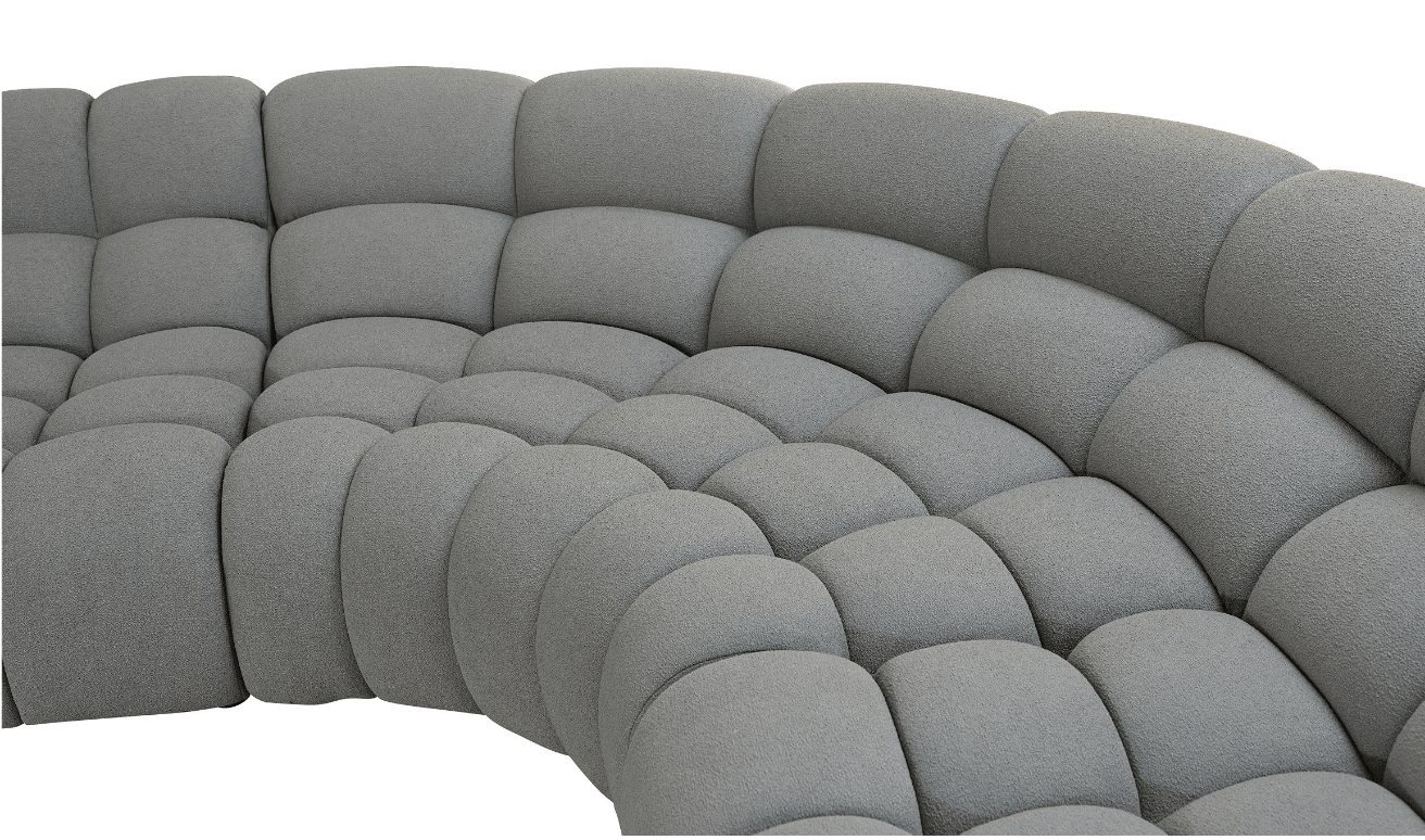 Tissu sectionnel Luzmina 204 po 