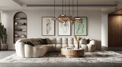 Tissu sectionnel Luzmina 204 po 