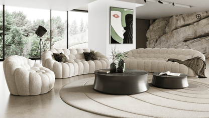 Ensemble de canapés en tissu Luzmina 3 pièces 