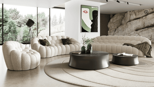 Ensemble de canapés en tissu Luzmina 3 pièces 