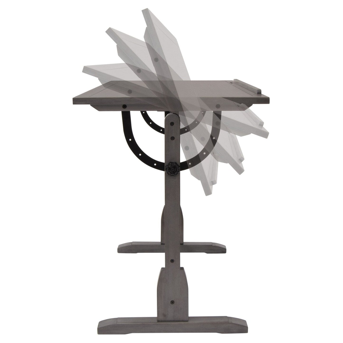 Table à dessin vintage en bois de 36 pouces de Studio Designs avec plateau à angle réglable pour le dessin