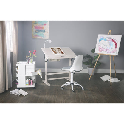 Table à dessin vintage en bois de 36 pouces de Studio Designs avec plateau à angle réglable pour le dessin