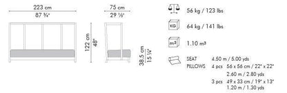 SUZY WONG SOFA HIGH BACK