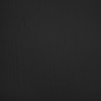 Table à manger ronde en bois noir Marco avec base en bois noir