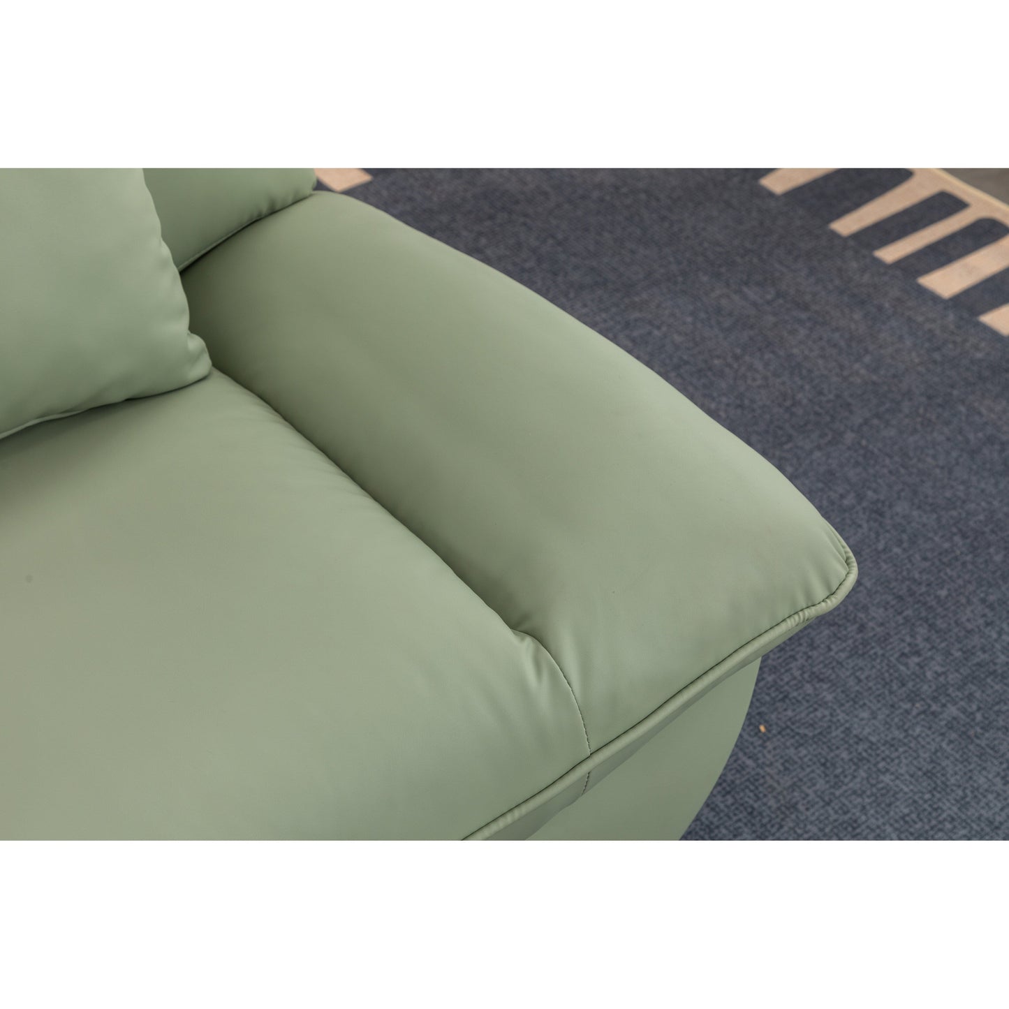 Fauteuil inclinable pivotant et électrique avec haut-parleurs Bluetooth, support de téléphone, ports de chargement USB et Type-C, rangement dissimulé dans les accoudoirs