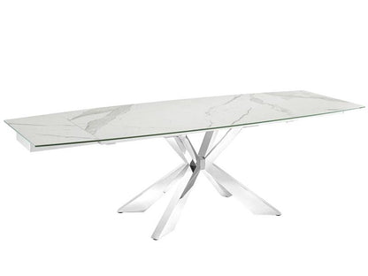 Porcelaine marbrée blanche Igor (extensible)
