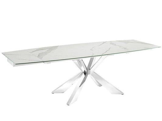 Porcelaine marbrée blanche Igor (extensible)