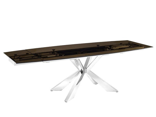 Plateau en verre fumé Igor (extensible)