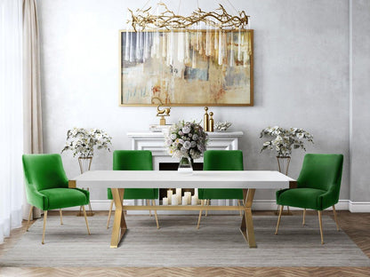 Chaise en velours Boston