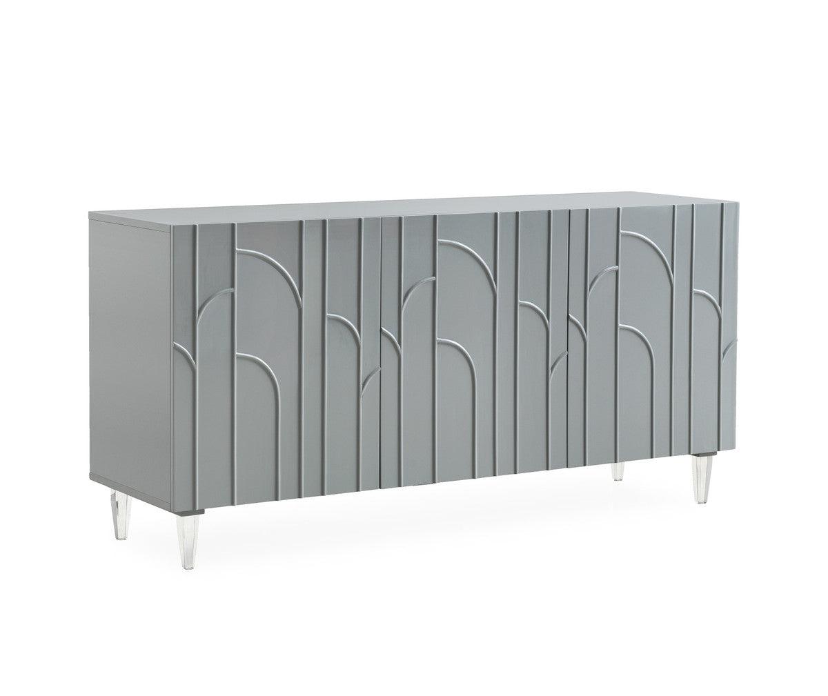 Buffet laqué demi-gris