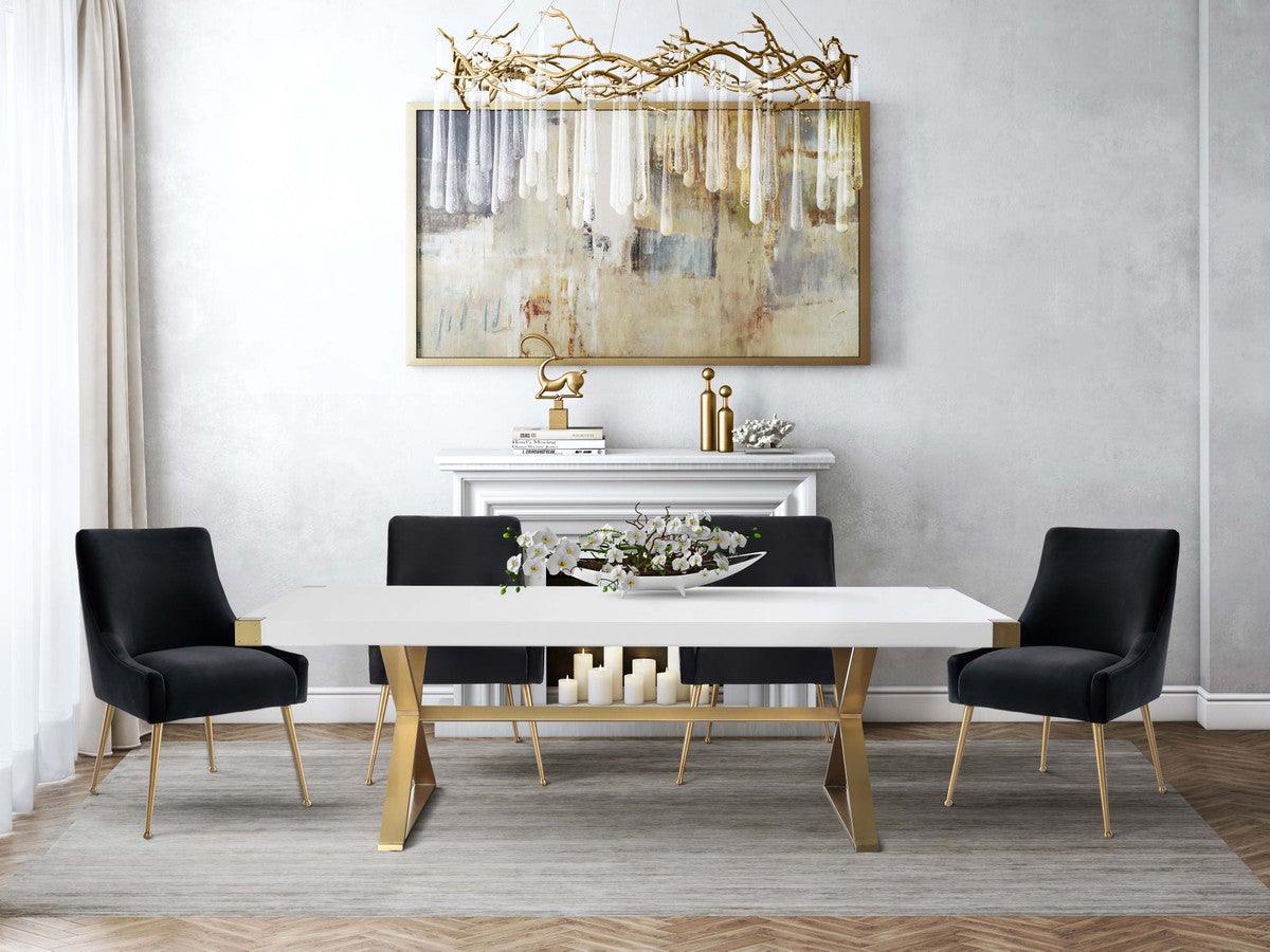 Chaise en velours Boston