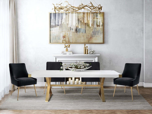 Chaise en velours Boston