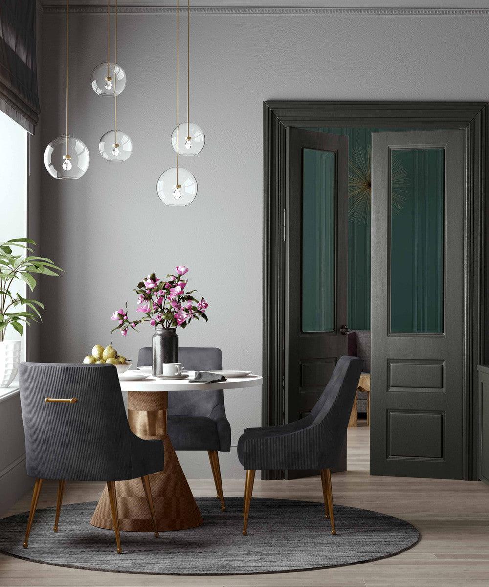 Chaise en velours Boston