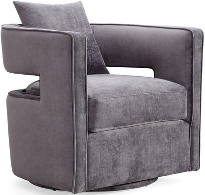 Chaise pivotante grise Kendrick