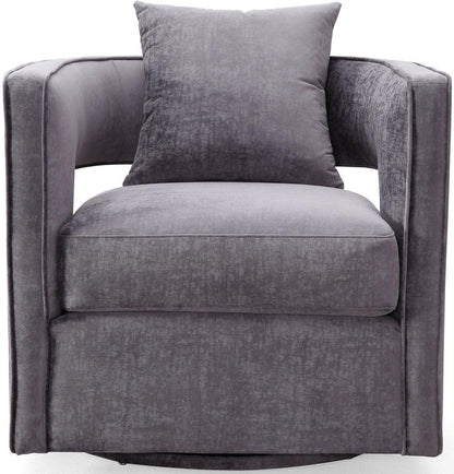 Chaise pivotante grise Kendrick