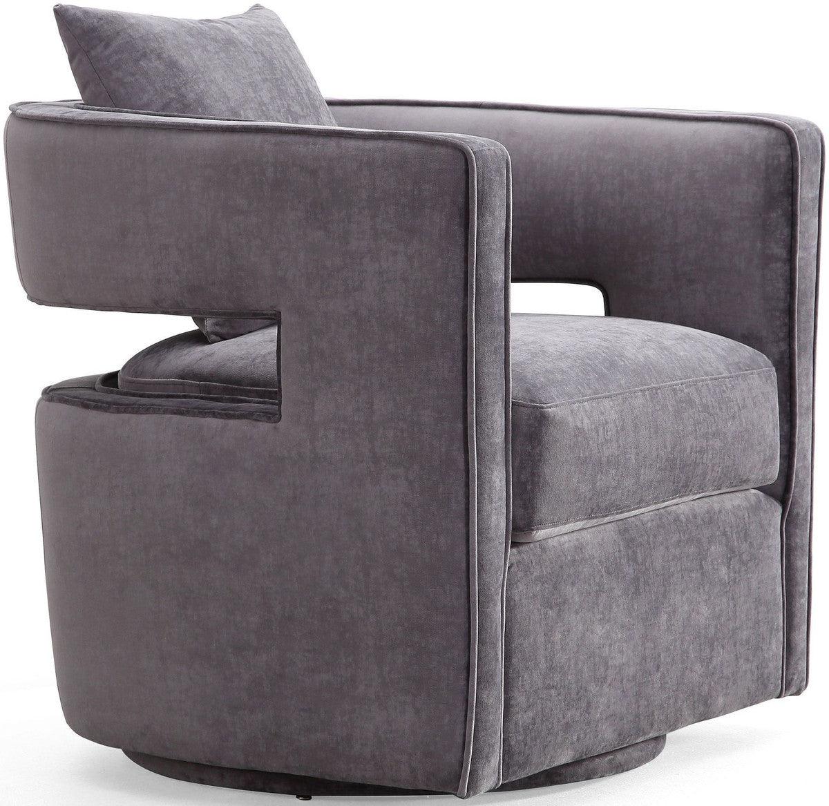 Chaise pivotante grise Kendrick