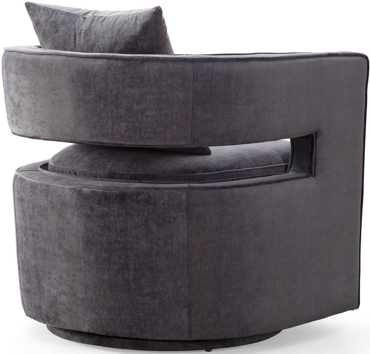 Chaise pivotante grise Kendrick