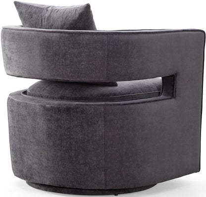 Chaise pivotante grise Kendrick