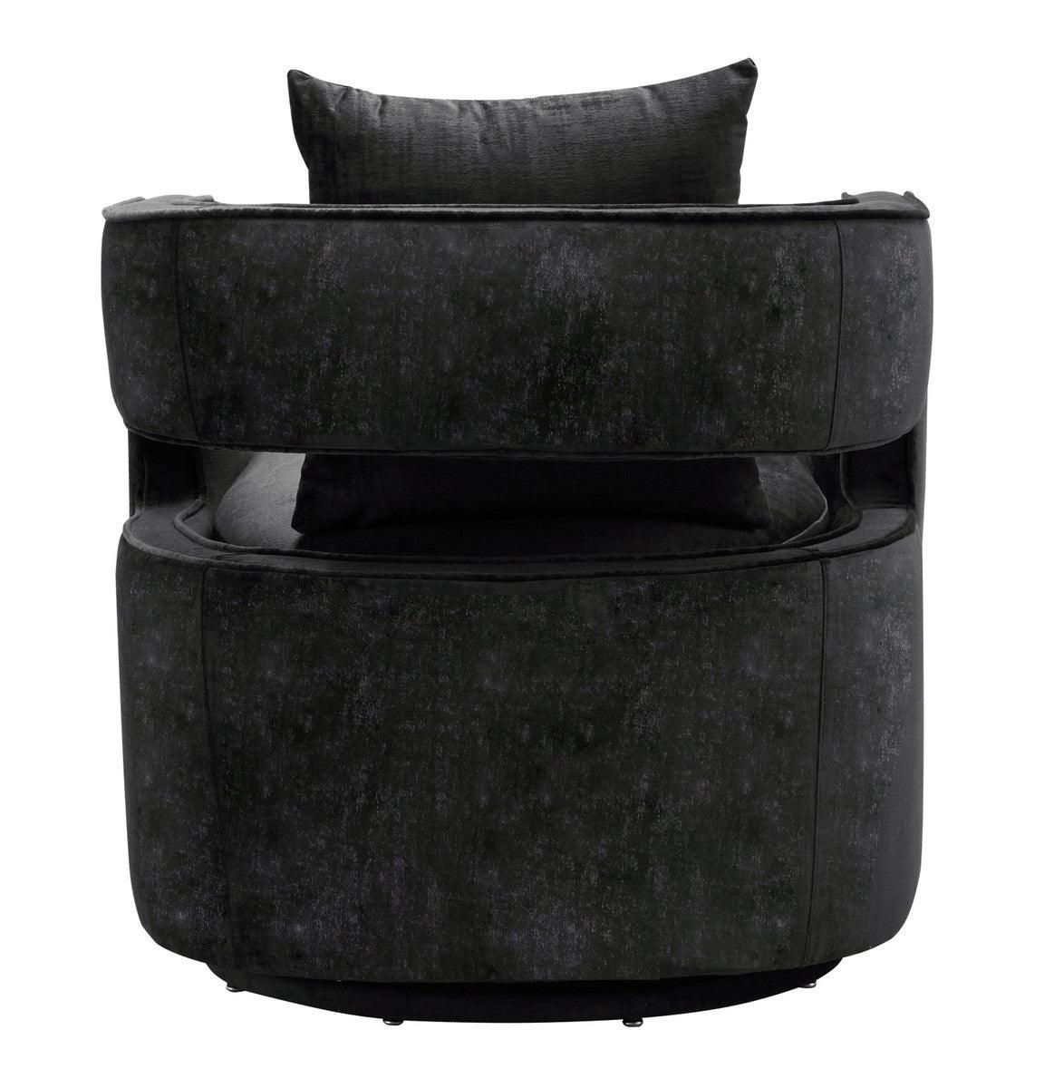Chaise pivotante noire Kendrick