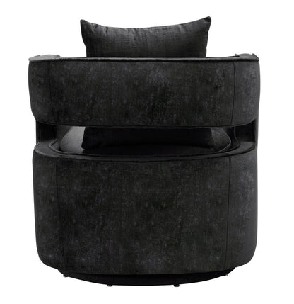 Chaise pivotante noire Kendrick