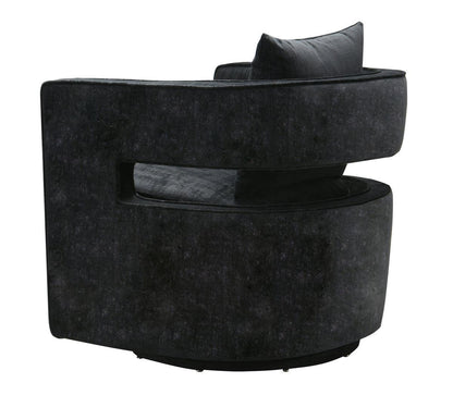 Chaise pivotante noire Kendrick