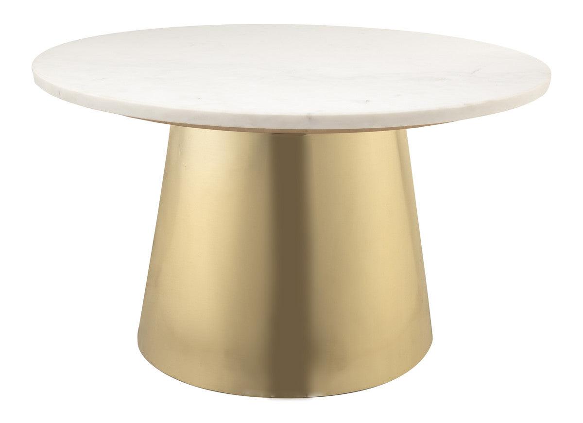 Table basse en marbre Blake blanche