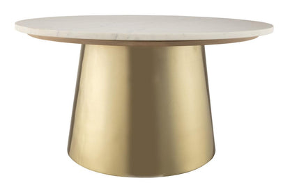 Table basse en marbre Blake blanche