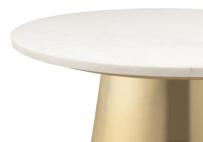 Table basse en marbre Blake blanche