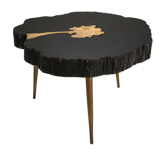 Black and Brass Coffee Table