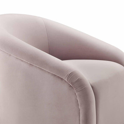 Ensemble chaise et pouf en velours mauve Bosh
