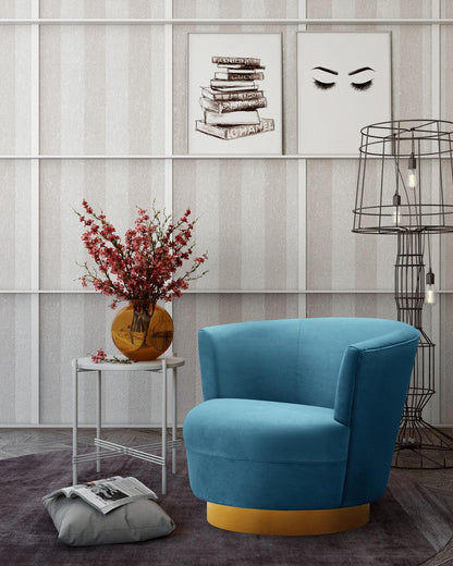 Chaise pivotante Novak Lake Blue