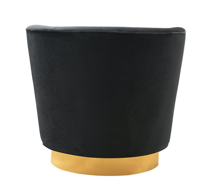 Chaise pivotante noire Novak