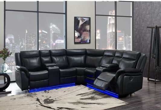 Uma Black Sectional